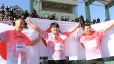 男子ハンマー投で日本勢が表彰台独占の快挙！21歳の遠山莉生が金メダル、森本が銀、石田が銅【東京デフリンピック・陸上】
