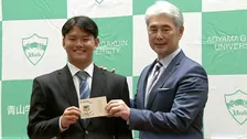 大学No1捕手・青学 渡部海「試合に出たい気持ちが強い」 楽天・吉井監督は「1回組んでみたいキャッチャー」と大絶賛
