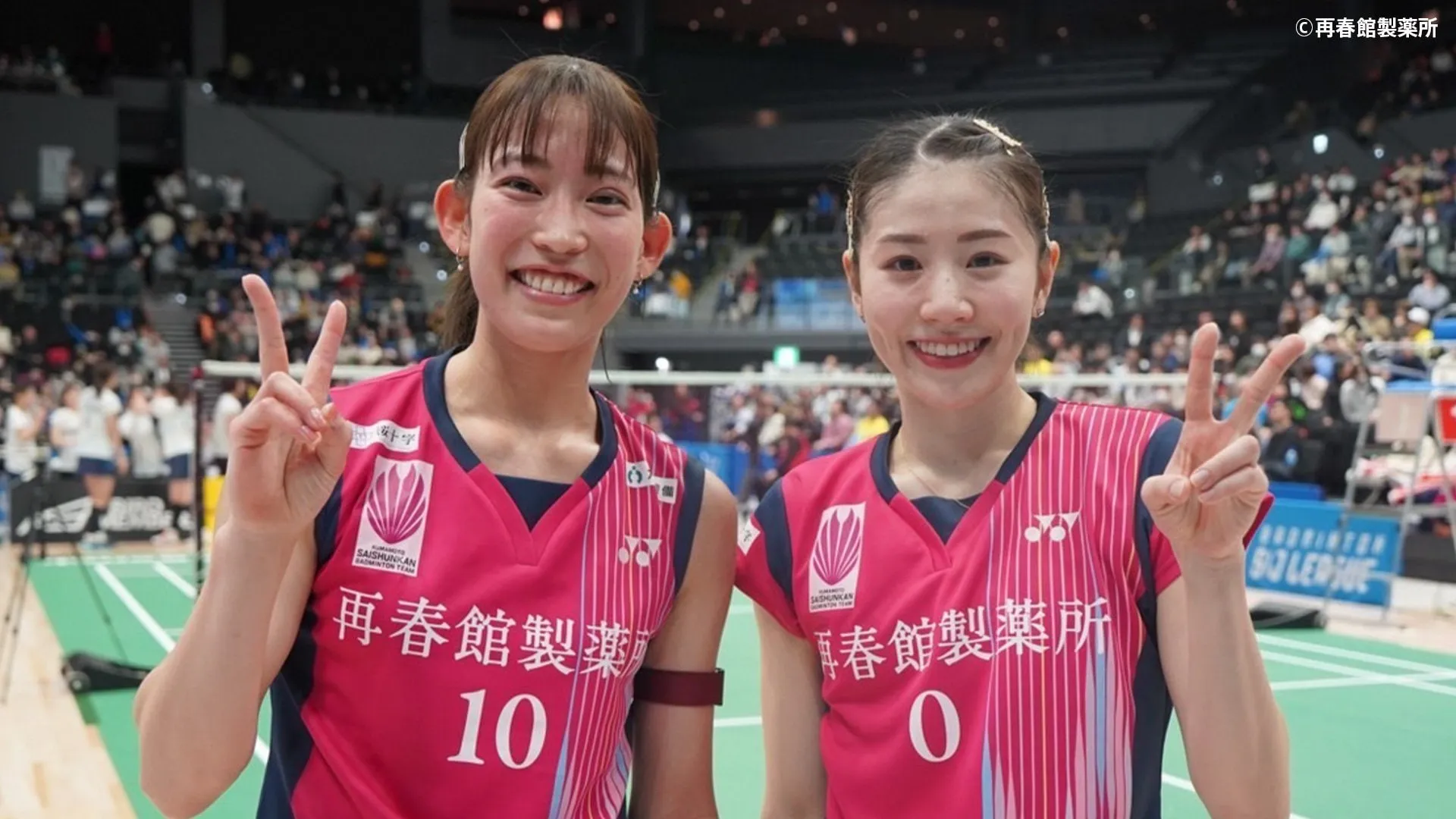 志田千陽＆松山奈未が久々の“シダマツ”で快勝 チームは2年ぶりの優勝へヨネックスと激突【バドミントン】