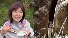 【 磯野貴理子 】岩に挟まれ危機一髪？　標高2,000m超の岩山に登頂　「山はもう冬」つららも報告