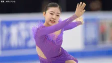女子シングル、千葉百音がSP首位発進！フランス杯優勝の中井亜美は3A転倒響き4位【スケートカナダ】