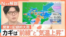 関東で記録的大雨…カギは“前線”と“気温上昇”　一方北海道と西日本では降水量少なく「0％」の地域も【Nスタ解説】