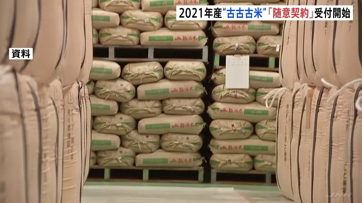 きょうから中小など向け備蓄米「随意契約」受付開始　21年産の「古古古米」 コンビニ大手各社ら申し込む