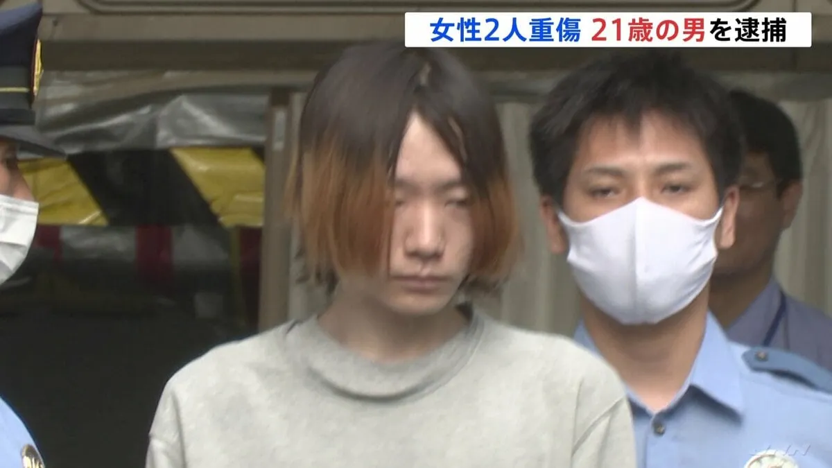住宅で女性2人がハンマーのようなもので頭殴られ重傷　近くに住む男（21）を逮捕　東京・江戸川区　警視庁