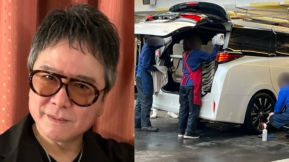 【 錦織一清 】　先月納車の愛車を初洗車　「何人掛かりだぁ！やっぱりここは仕事が丁寧。最後はタイヤワックスで、ベカベカに・・・」