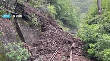 土讃線の線路脇で斜面崩壊で終日運転見合わせ　復旧見通し立たず10日も　徳島