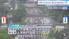 Uターンラッシュ　きょう（15日）・あすがピーク　東海道新幹線「のぞみ」上りは普通車ですでにほぼ満席　高速道路はきょうが上りのピーク