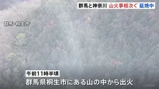 群馬と神奈川で「山火事」相次ぐ　いずれも鎮火に至らず　消防や自衛隊はあすも消火活動