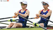 女子軽量級ダブルスカルの米澤・冨田ペアが3大会ぶりの銅メダル　ローイングのメダルは“史上初”を含む銅3個【アジア大会】