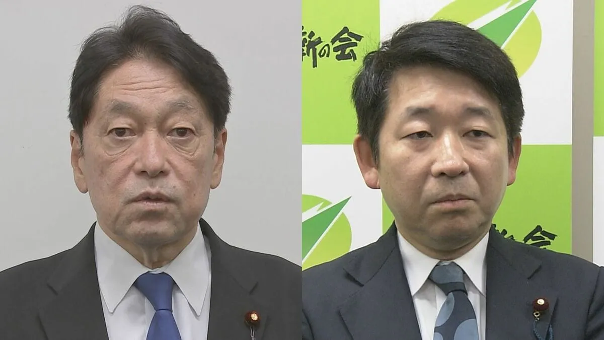 ガソリンの暫定税率の廃止に向け、自民・維新の税調会長が会談　あすは公明と3党で会談