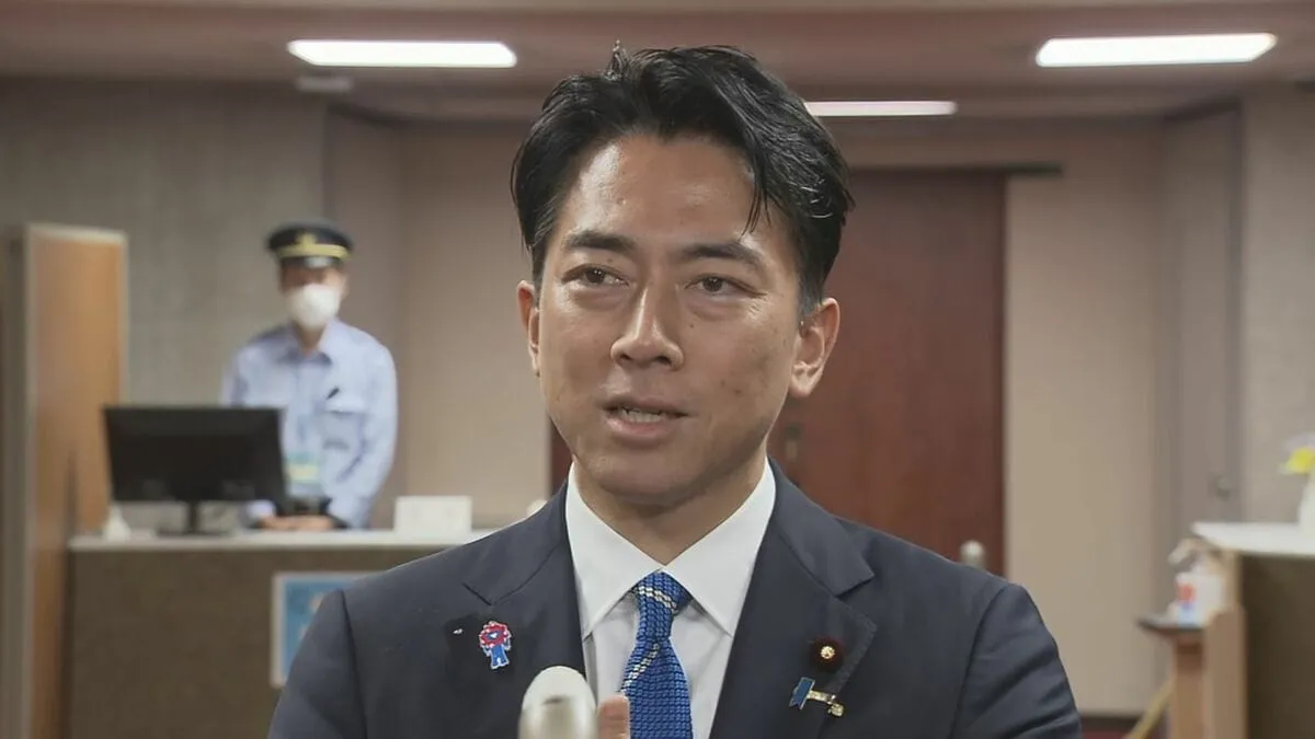 小泉進次郎農水大臣　自民党総裁選めぐり「党の結束のため何ができるか考え判断したい」