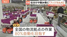 イオンが「フィジカルAI」活用の物流倉庫を公開 手動時の約4倍の積み荷が可能に 2030年ごろまでに80％の自動化目指す