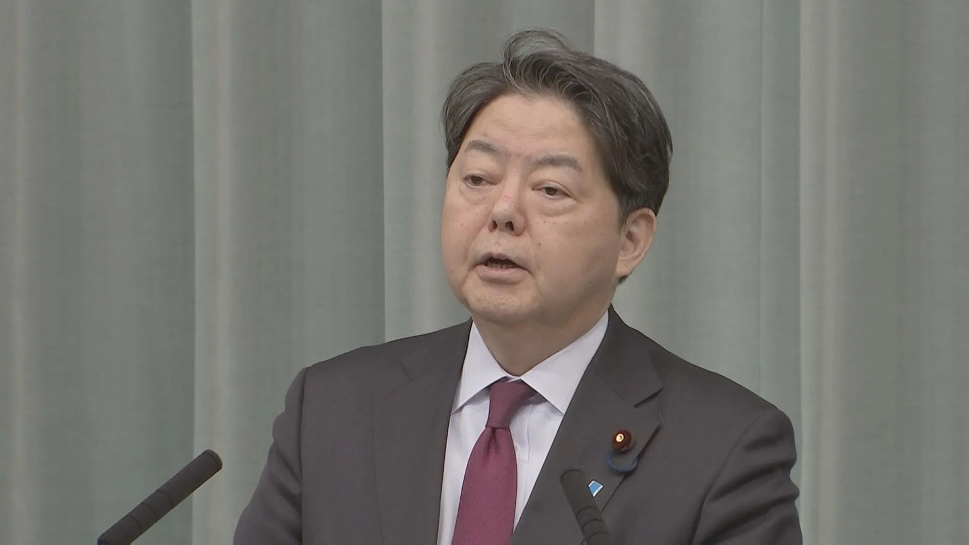 米ロ首脳電話会談　林官房長官、日本政府としての評価は「尚早」　引き続きウクライナの平和実現へ働きかけ