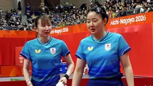 張本＆早田の“みわひな”ペアが銀メダル　中国ペアにストレート負け喫し60年ぶり金ならず　第1Gはまさかの0ー11【アジア大会】