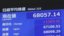日経平均 一時1300円超値上がりで6万8000円台回復　AI・半導体関連に買い注文　8月中旬以来約1か月半ぶり