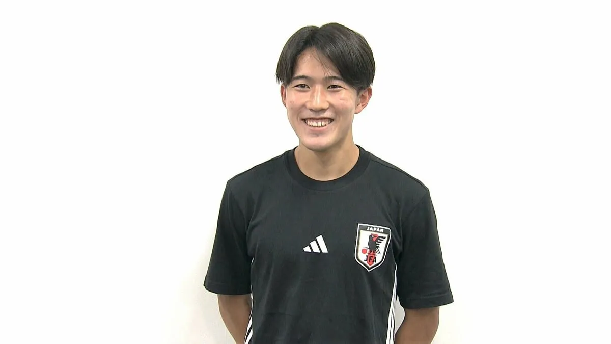 サッカー日本代表、初招集の18歳MF 佐藤龍之介「ひとつひとつ無駄にせずやっていきたい」