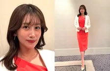 【 中川安奈 】 「素敵なパーティーの司会をさせていただきました♥　たまには白ジャケットでかっちりと！」　オフショットに反響　「エレガントで素敵」