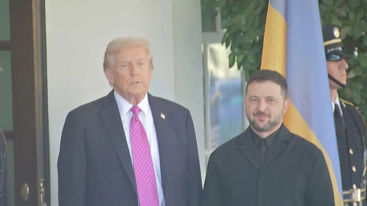 トランプ大統領がゼレンスキー大統領と会談　巡航ミサイル「トマホーク」供与について慎重な姿勢示す