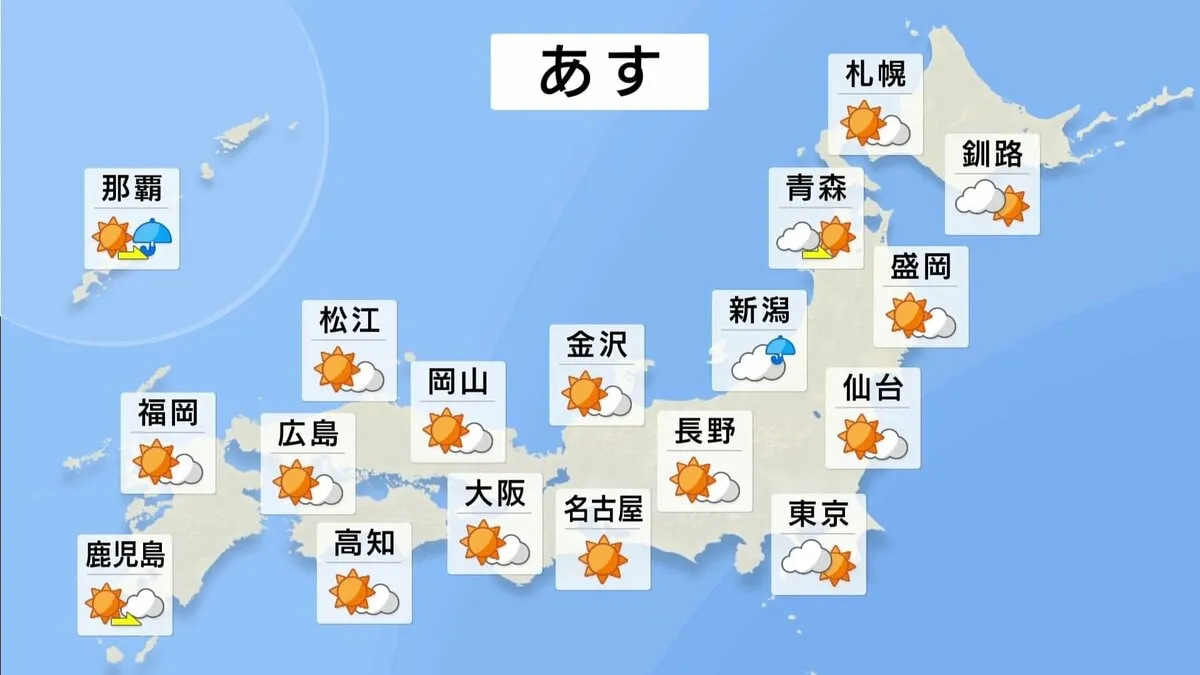 【あす8月18日(月)の天気】関東や東海で40℃近くまで気温上昇 東北・日本海側では激しい雨に注意　19日(火)以降も猛暑・大雨に警戒