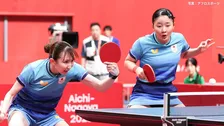 張本＆早田の“みわひな”ペアが60年ぶり金メダルに王手　香港ペアにストレート勝利で決勝進出【アジア大会・女子ダブルス】