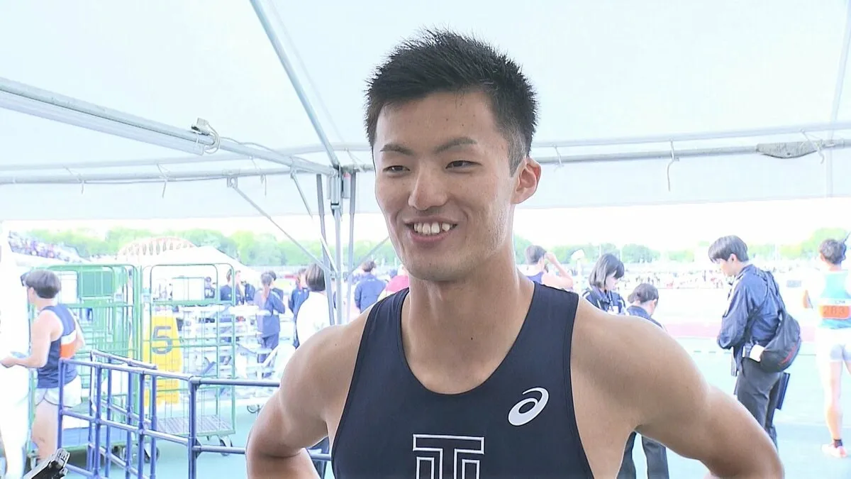 男子100m、東洋大・栁田大輝「記録は良い記録を。標準を切れたら」予選10秒22で準決勝進出へ【関東インカレ】