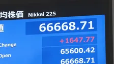 日経平均、一時1600円超値上がり　半導体関連や電子部品に買い注文　先週末ＮＹ市場の半導体株高受け　