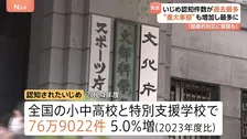 いじめ過去最多の76万9022件 重大事態の35%は当初いじめとして認知されず「教員が抱え込み組織的な対応ができないことも」