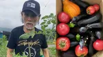 【 片岡鶴太郎 】　山梨の畑で夏野菜をどっさり収穫「大地の恵みに感謝です」仲間と汗を流す「畑作業」ショットを公開「私にとって大切なひととき」