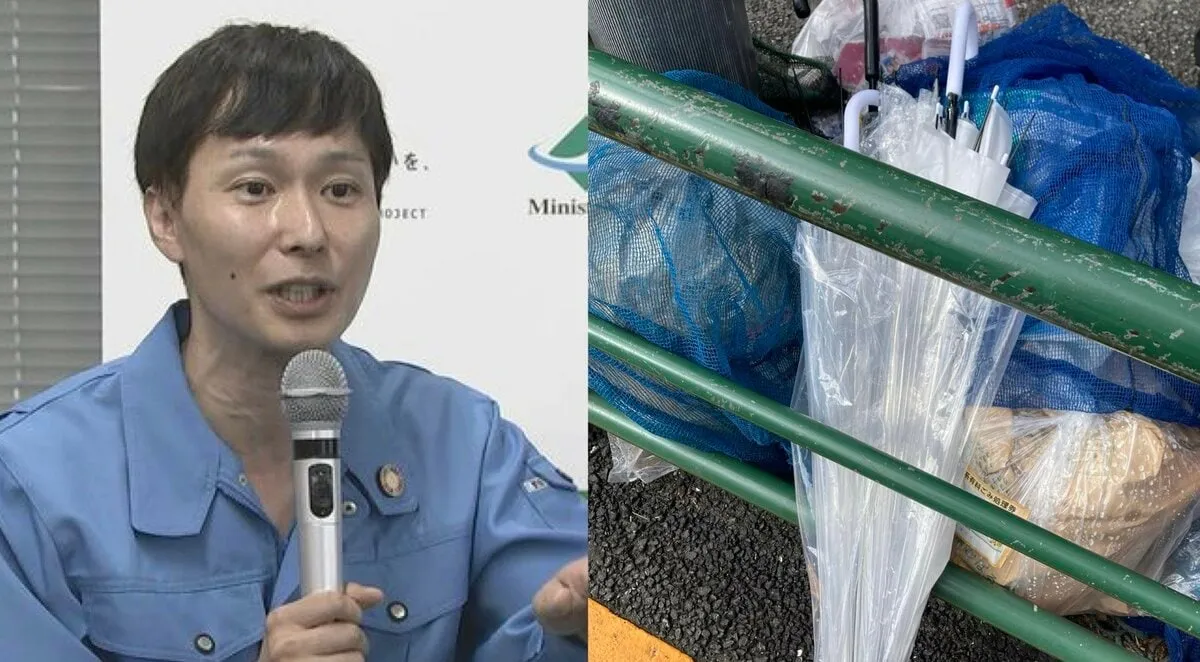 【ごみ清掃芸人】 〈梅雨〉 ビニール傘のマナー守る捨て方呼びかけ　「23区は不燃ごみ、一部は10本以上は粗大ごみ」