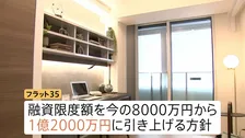 「フラット35」融資限度額を8000万円→1億2000万円に引き上げへ　2005年以来　日銀の利上げ背景に日本維新の会が対応求める