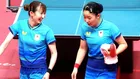 日本のWエース・張本＆早田の“みわひな”ペア、銅メダル以上確定！中国ペアにストレート勝ちで準決勝進出【アジア大会・女子ダブルス】