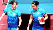 日本のWエース・張本＆早田の“みまひな”ペア、銅メダル以上確定！中国ペアにストレート勝ちで準決勝進出【アジア大会・女子ダブルス】