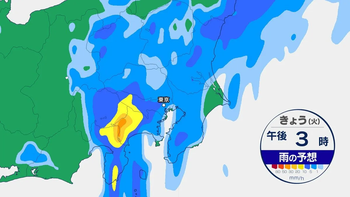 【雨はいつまで？】東京など関東地方は“断続的に続く雨”に警戒を 15日～16日まで続く見込み【今後の雨予想シミュレーション】東京・神奈川・埼玉・千葉・群馬・栃木・茨城の天気
