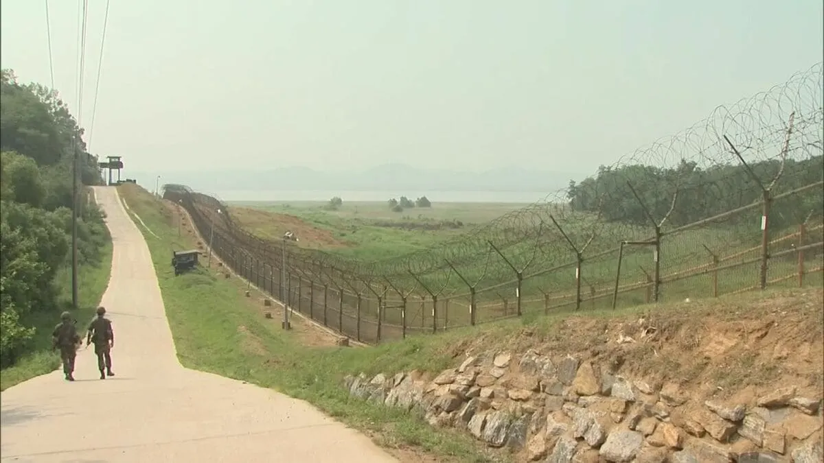 韓国軍が軍事境界線を越えた北朝鮮人の男性1人を確保　軍人ではなく民間人だと説明
