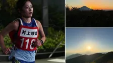 感謝祭ミニマラソン5位【 井上咲楽 】「少しずつ真人間に近づいてきている気がして」久しぶりに山を走り実感　「ため息出るくらい綺麗」な景色を公開