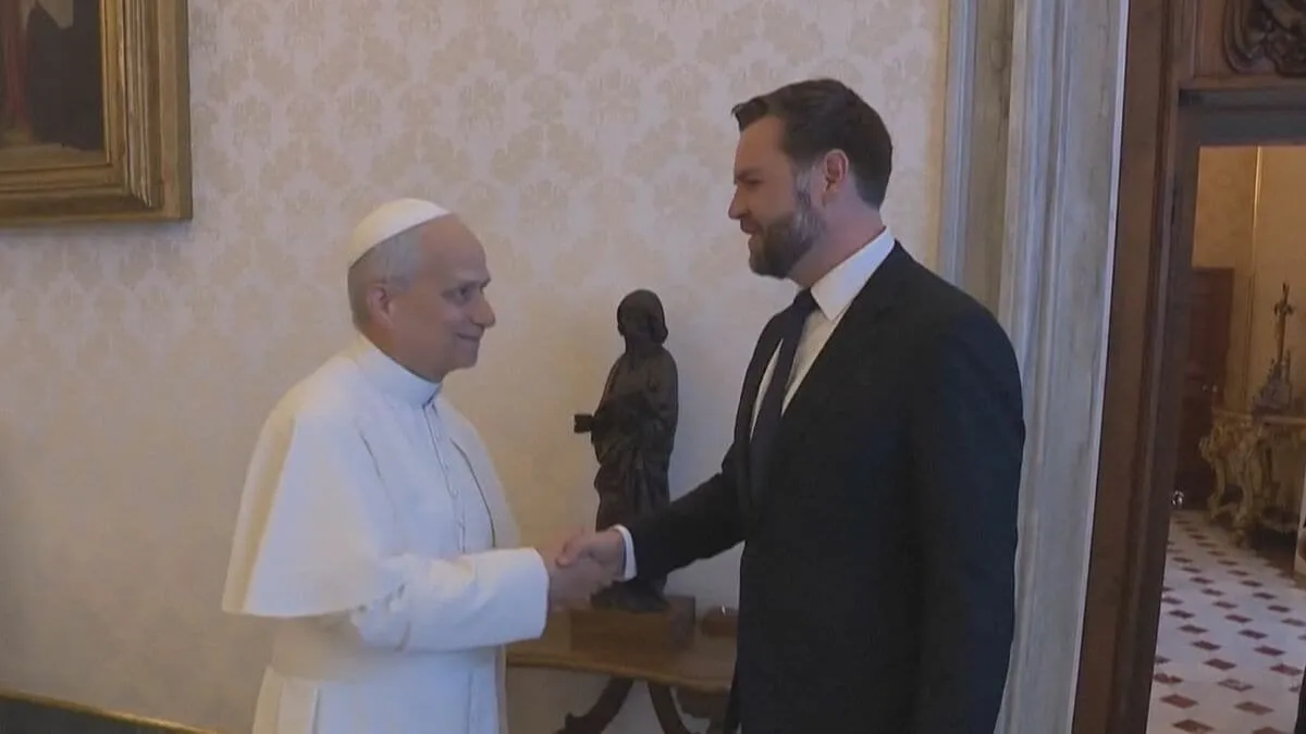 ローマ教皇がバンス副大統領と会談　過去に移民政策めぐりバンス氏を批判する記事をSNSで引用