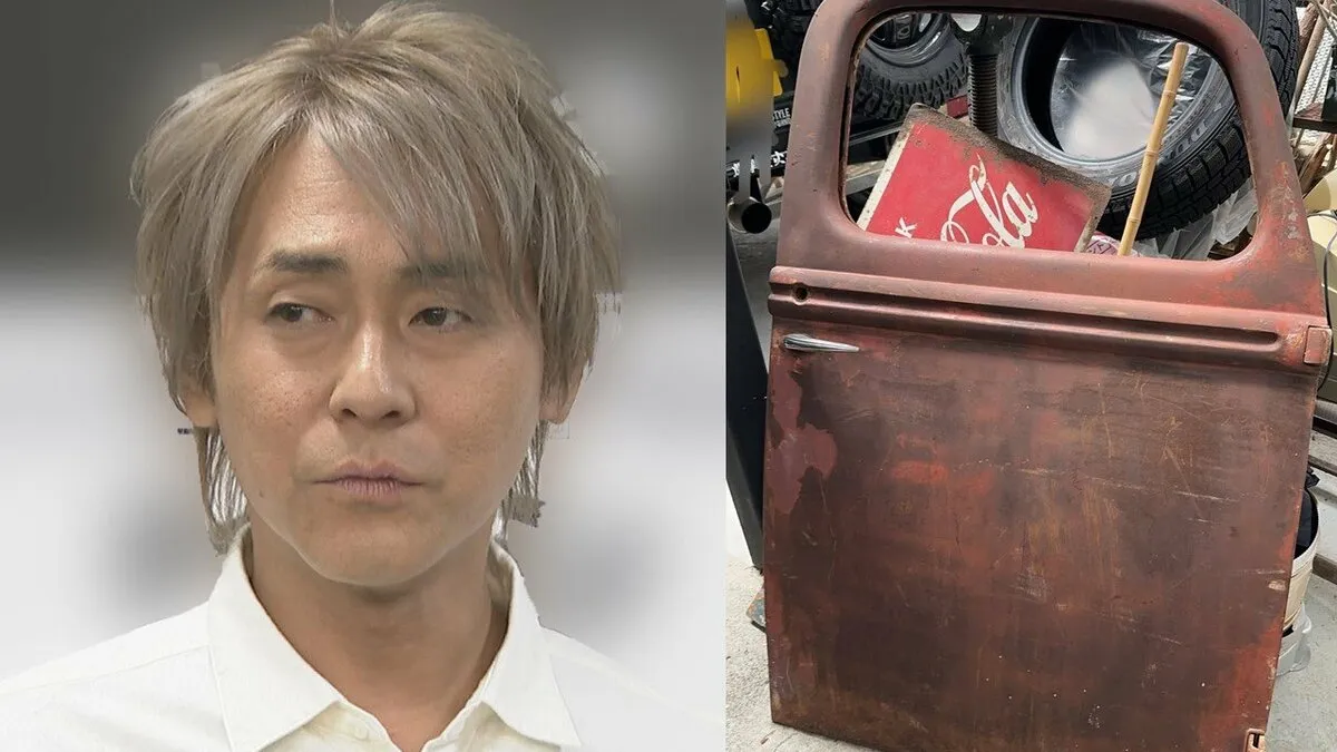 【ヒロシ】知人から“シボレーのドア”を譲り受けるも「狭いから置く場所ないのよね」と困惑