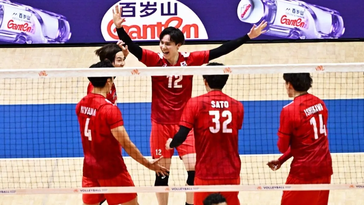 バレー男子日本代表、ストレートでアメリカ撃破　決勝R進出決定に石川祐希「表彰台に上る目標はある」【ネーションズリーグ】