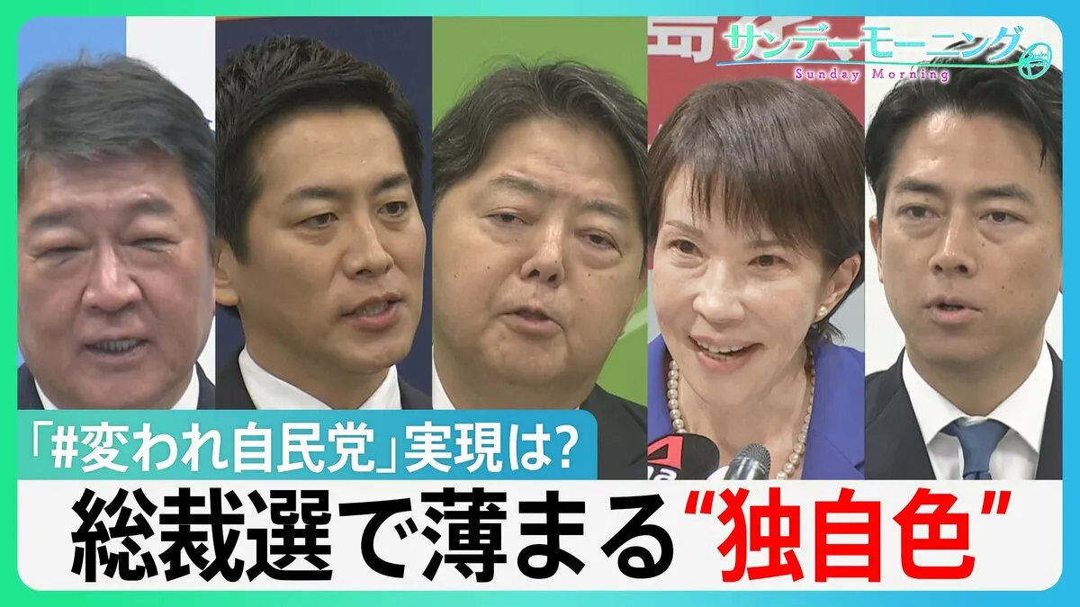 「尖った政策」どこへ？自民党総裁選で薄まる独自色　背景に票の上積み・少数与党　実現なるか「#変われ自民党」【サンデーモーニング】