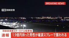 【速報】羽田空港第3ターミナル駐車場で1.9億円持った男性が催涙スプレーで襲われる　警視庁