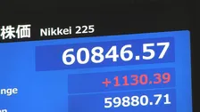 【速報】日経平均株価 一時1100円超の上昇　再び6万円台をつけ取引時間中の最高値更新