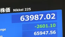 【速報】週明けの日経平均株価　一時2600円超の下落