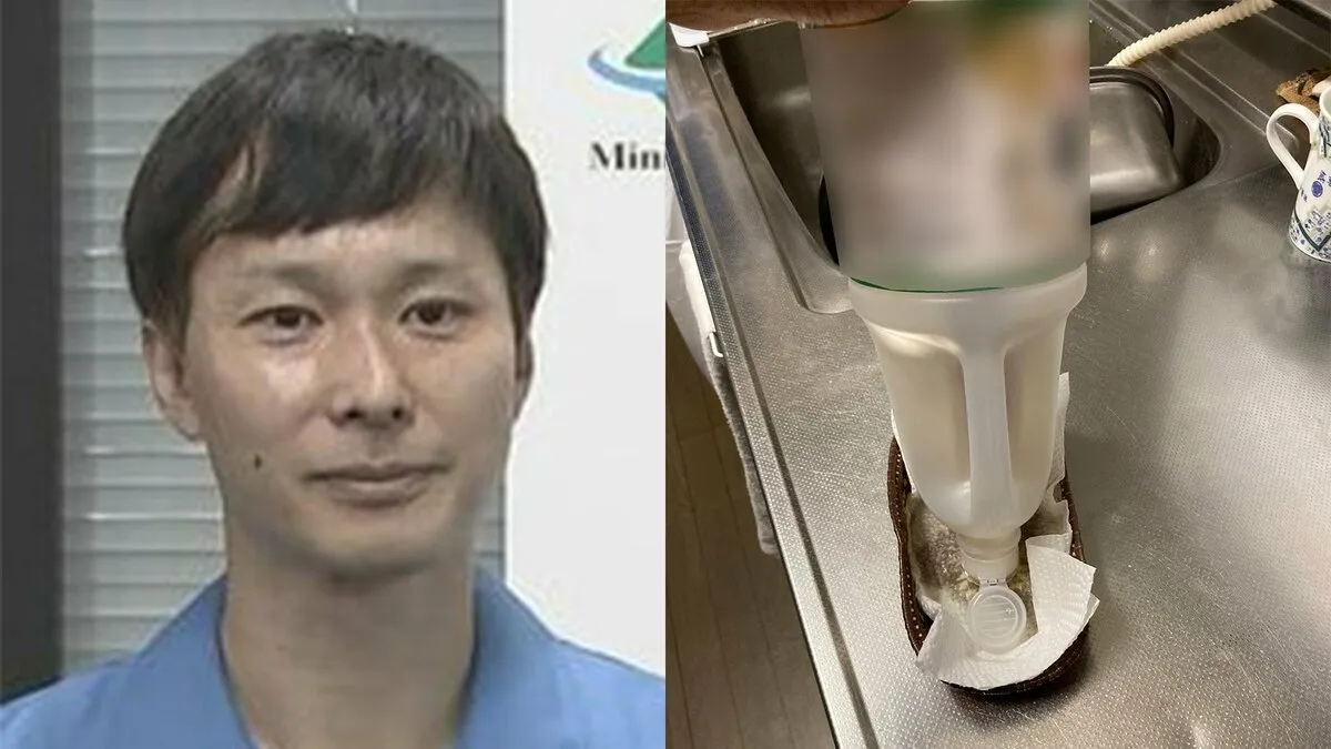 【ごみ清掃芸人】　油の容器　「使い終わった後のキッチンペーパーを敷いて、容器を一晩、ひっくり返せば、排水管を汚さずに資源にできます！」　【マシンガンズ滝沢】