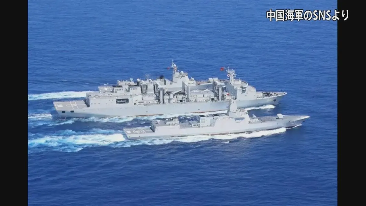 中国「合法」と改めて主張　中国軍空母2隻が太平洋で同時に活動
