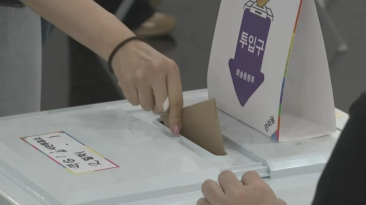 韓国大統領選挙　期日前投票の投票率は34％　過去2番目に高い水準