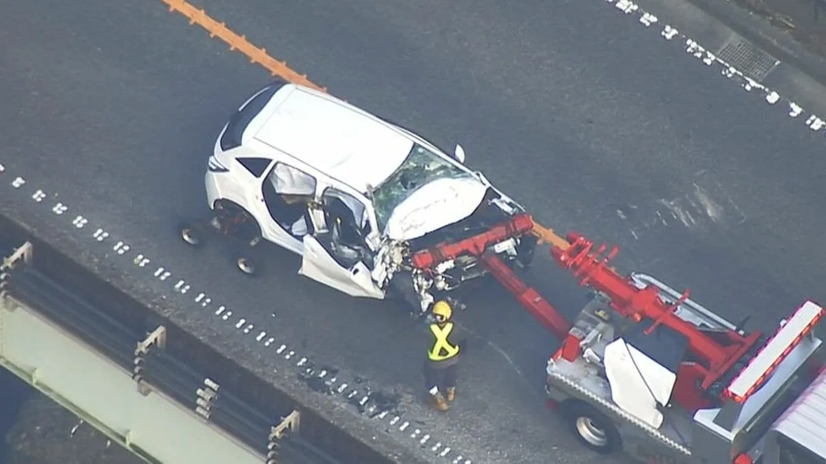 神奈川・山北町の国道246号で大型トラックと乗用車が正面衝突　5人病院搬送も乗用車の66歳男性と40歳女性が死亡