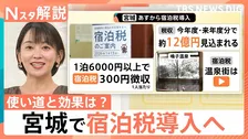 宮城県「宿泊税」300円導入へ　負担と恩恵…問われる「使い道と効果」のバランス【Nスタ解説】