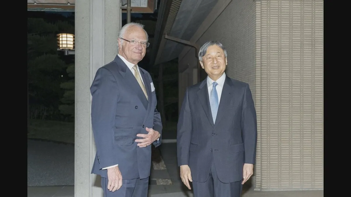 天皇皇后両陛下　来日中のスウェーデン国王を皇居・御所に招き夕食　食後の懇談には長女・愛子さまも　国王は昭和天皇・上皇さまとも交流し皇室三代と深い絆