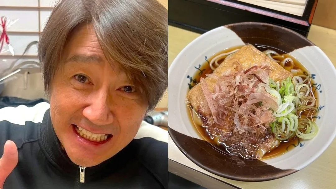 【近藤真彦】名古屋駅ホームで “きしめん” 「久しぶりに堪能！」　かき揚げ付きを逃したものの「キツネきしめんゲット！」でご満悦