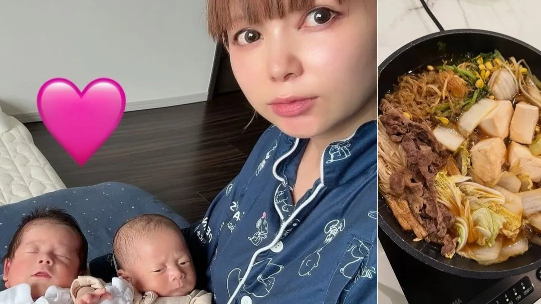 【 中川翔子 】「久しぶりに炊きたてご飯」食事でも双子の未来に思い馳せる「成長期男子ってめっちゃ食べそう」